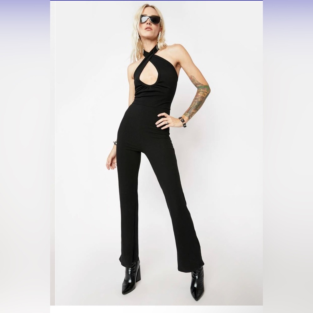 BAILEY ROSE Halter Jumpsuit